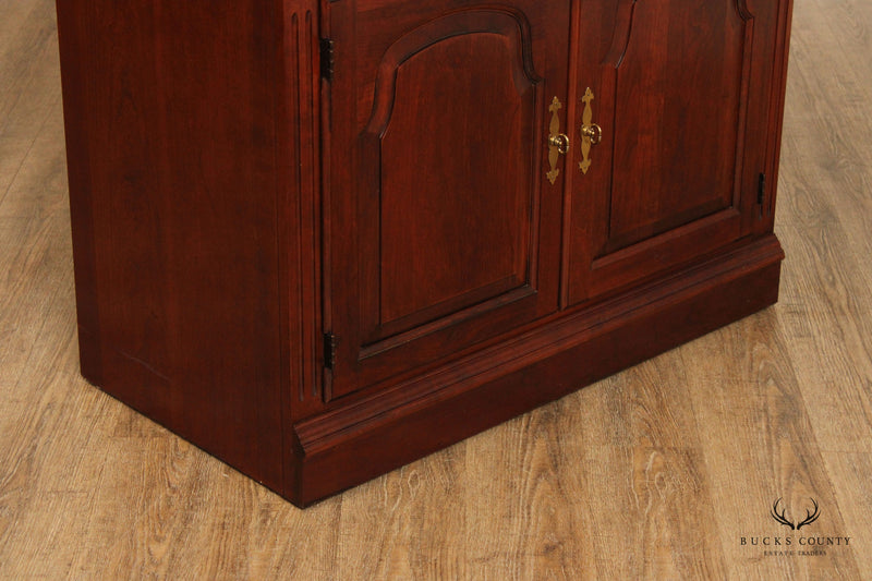 Pennsylvania House Pair of Cherry Illuminated Display Cabinets