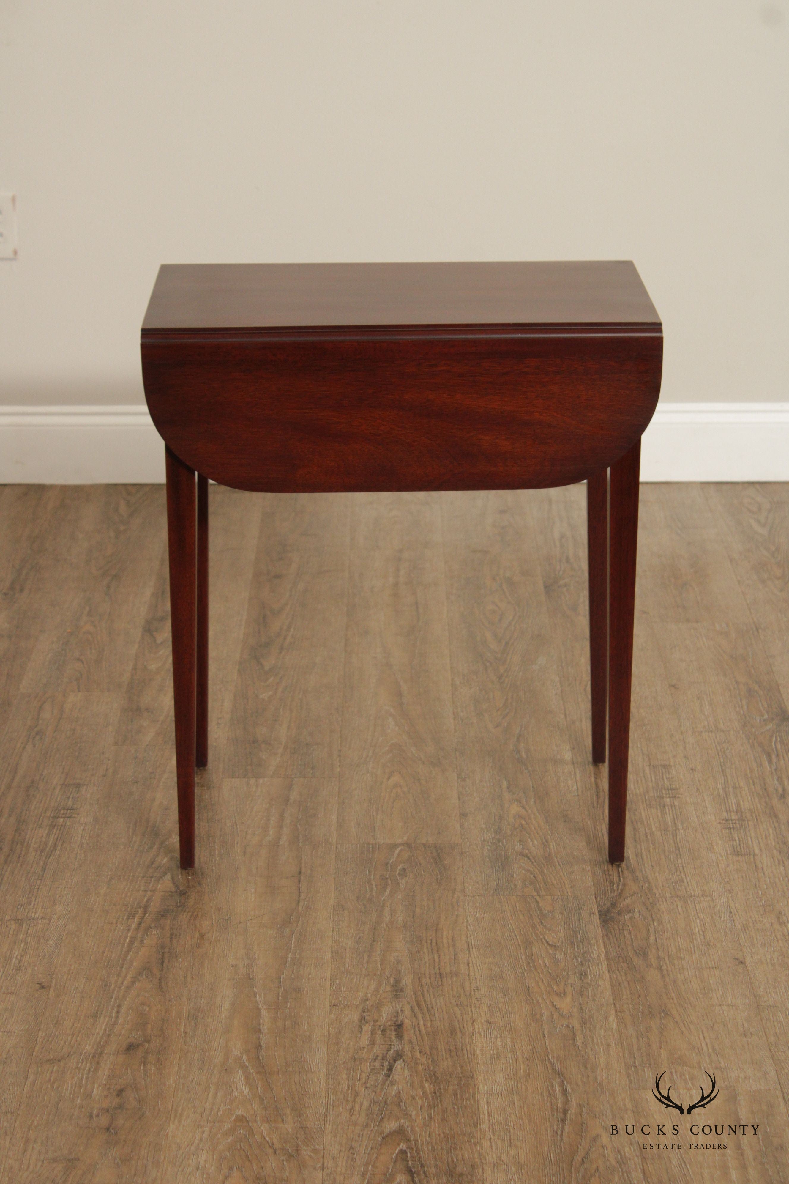 Henkel Harris Mahogany Pembroke Drop Leaf Side Table