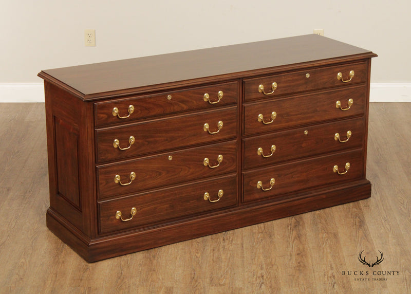 Harden Traditional Cherry Four-Drawer Office Credenza