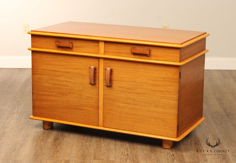 Paul Frankl for Johnson Furniture Mahogany and Birch 'Station Wagon' Cabinet with Drawers