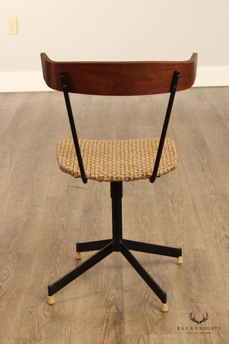 Clifford Pascoe Style Mid Century Modern Swivel Desk Chair
