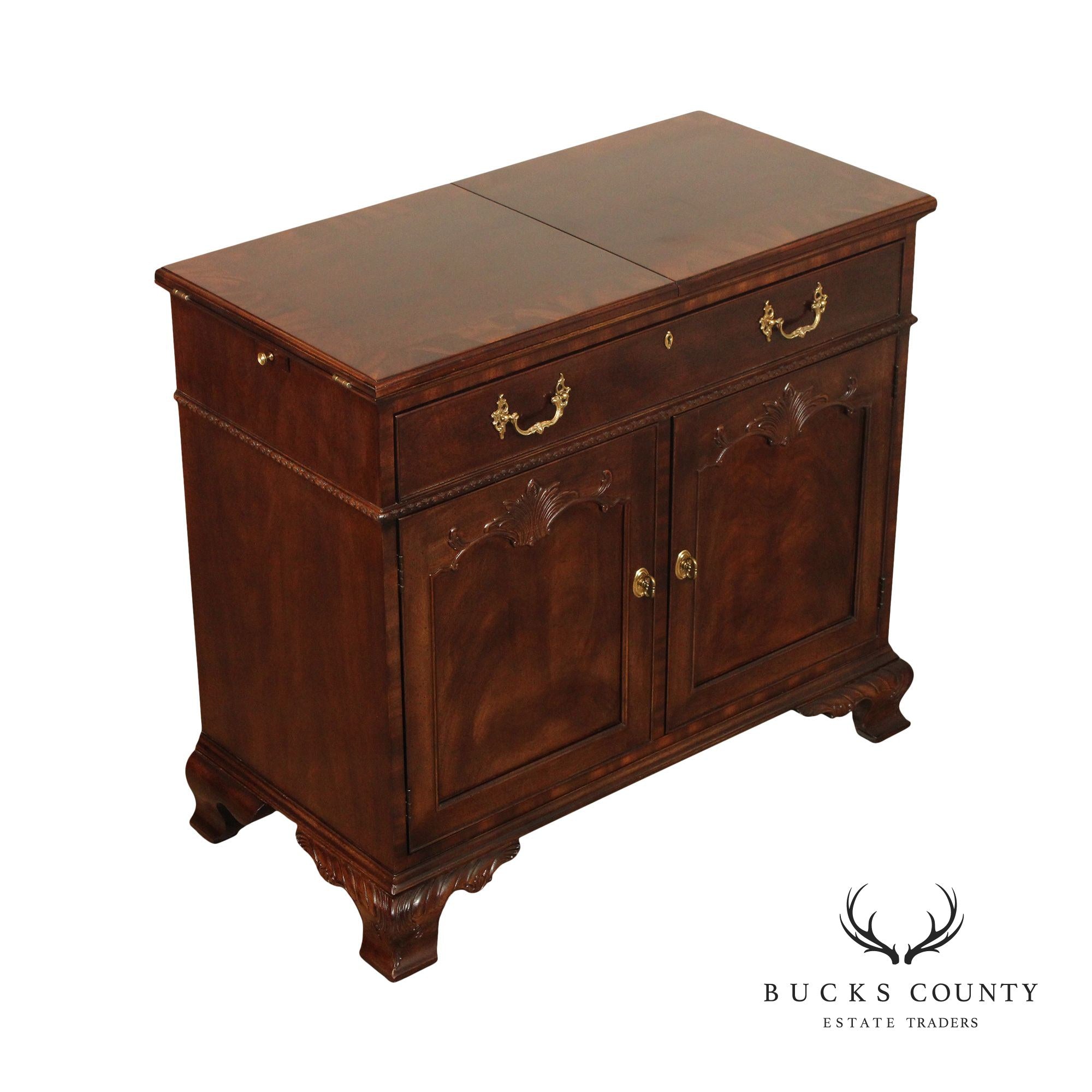 Henredon Rittenhouse Square Collection Mahogany Flip Top Server