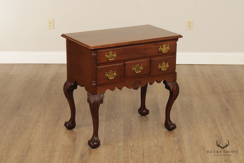 Antique Chippendale Style Ball and Claw Foot Mahogany Lowboy