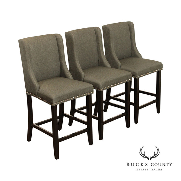 Modway Contemporary Set of Three 'Baron' Counter Stools