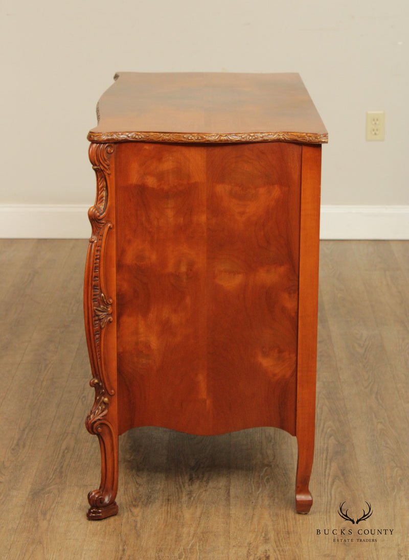 Vintage Batesville Georgian Rococo Carved Wood Buffet Cabinet