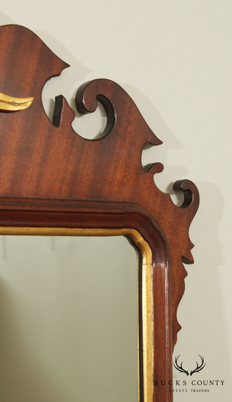 Chippendale Style Quality Mahogany Frame Wall Mirror