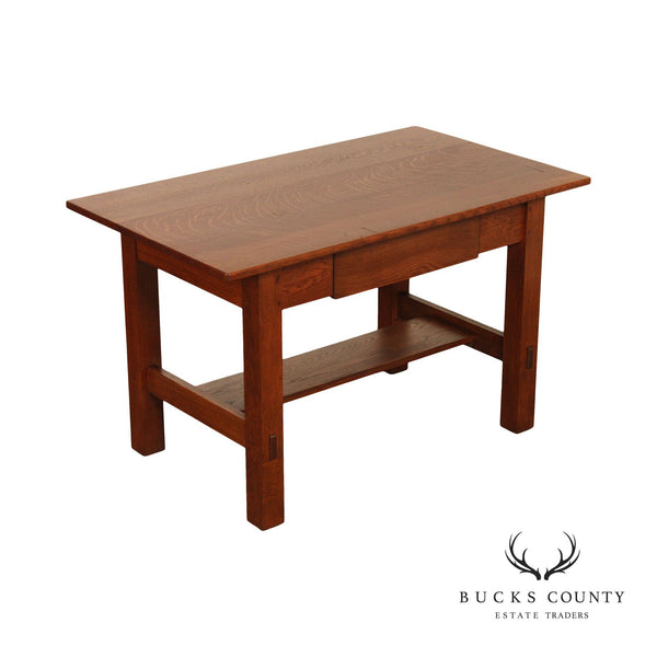 Limbert Mission Oak Library Table or Writing Desk