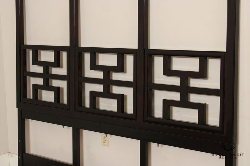 Century Furniture Asian Style 'Chin Hua' Fretwork King Size Headboard