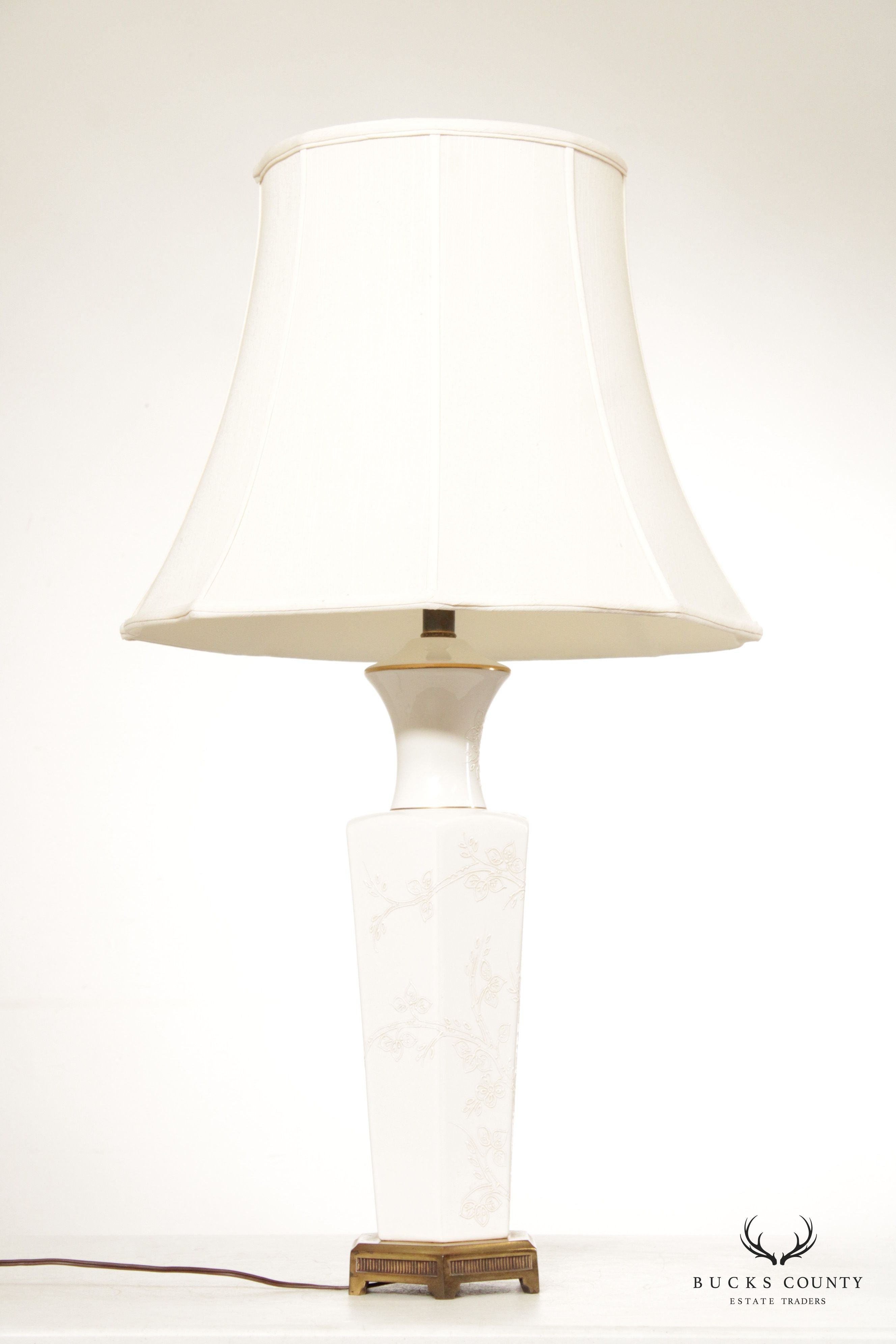 Tyndale Enameled Porcelain Vasiform Table Lamp