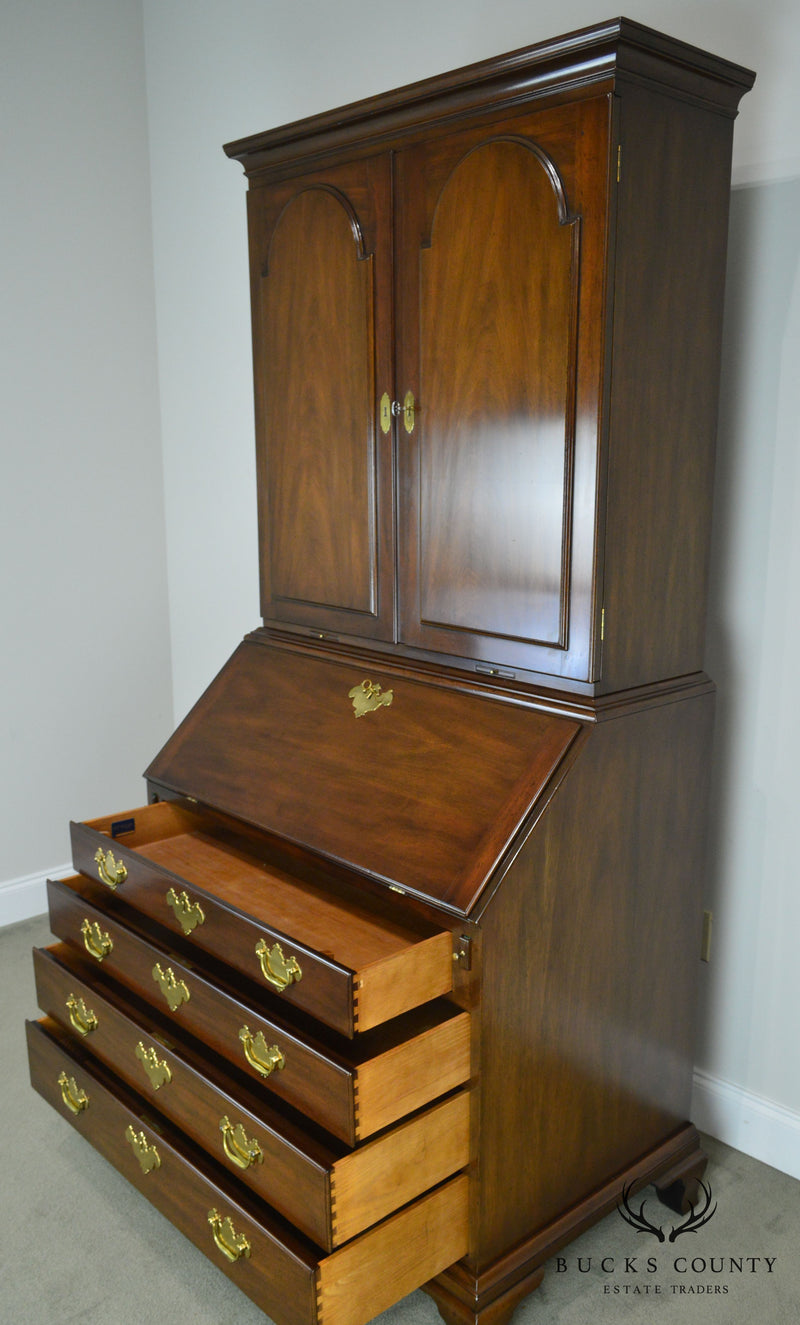 Kittinger Historic Newport Collection Mahogany Chippendale Secretary Desk