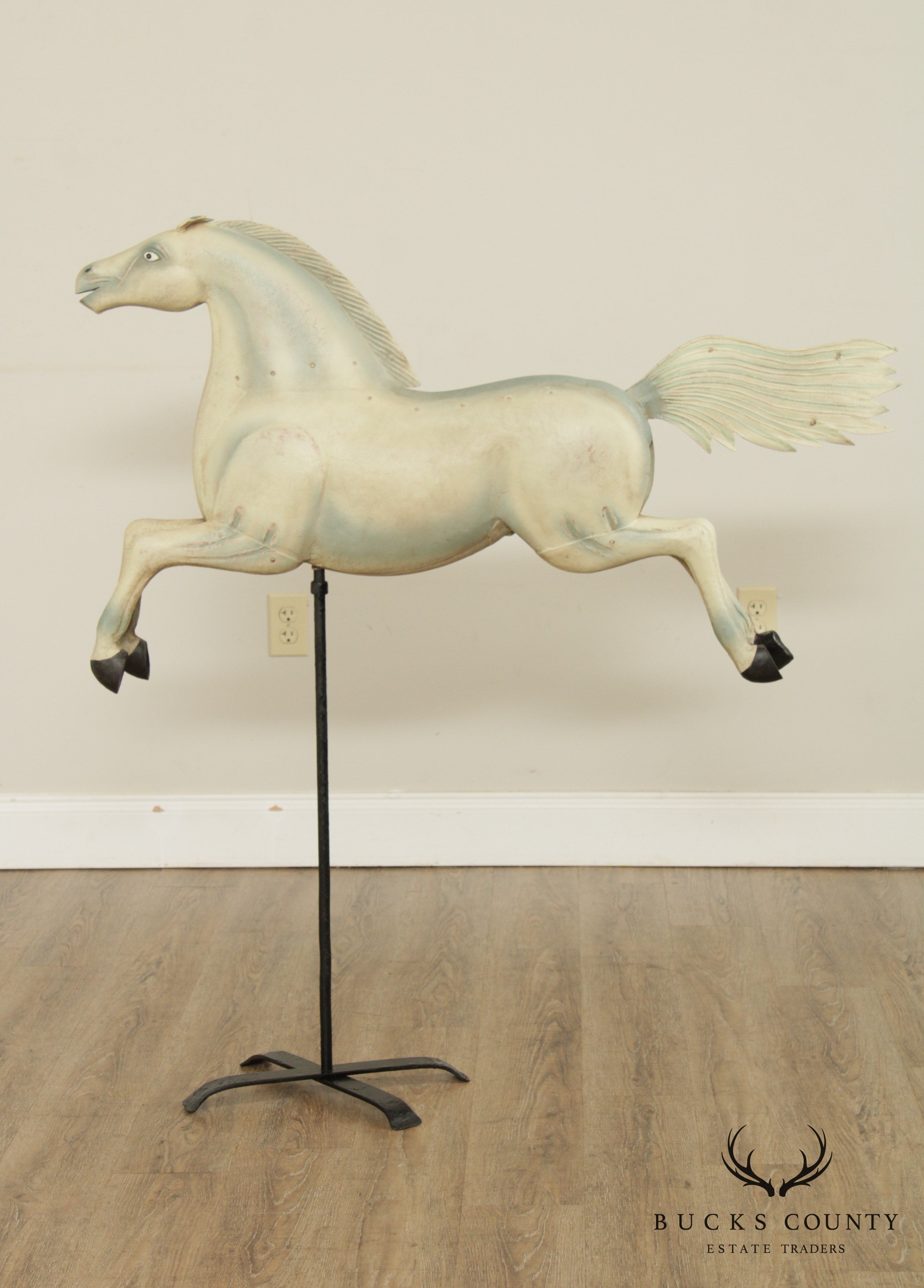 Quality Reproduction Large Tin Horse Weathervane