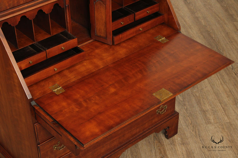 Wright Table Co. Chippendale Style Cherry Secretary Desk
