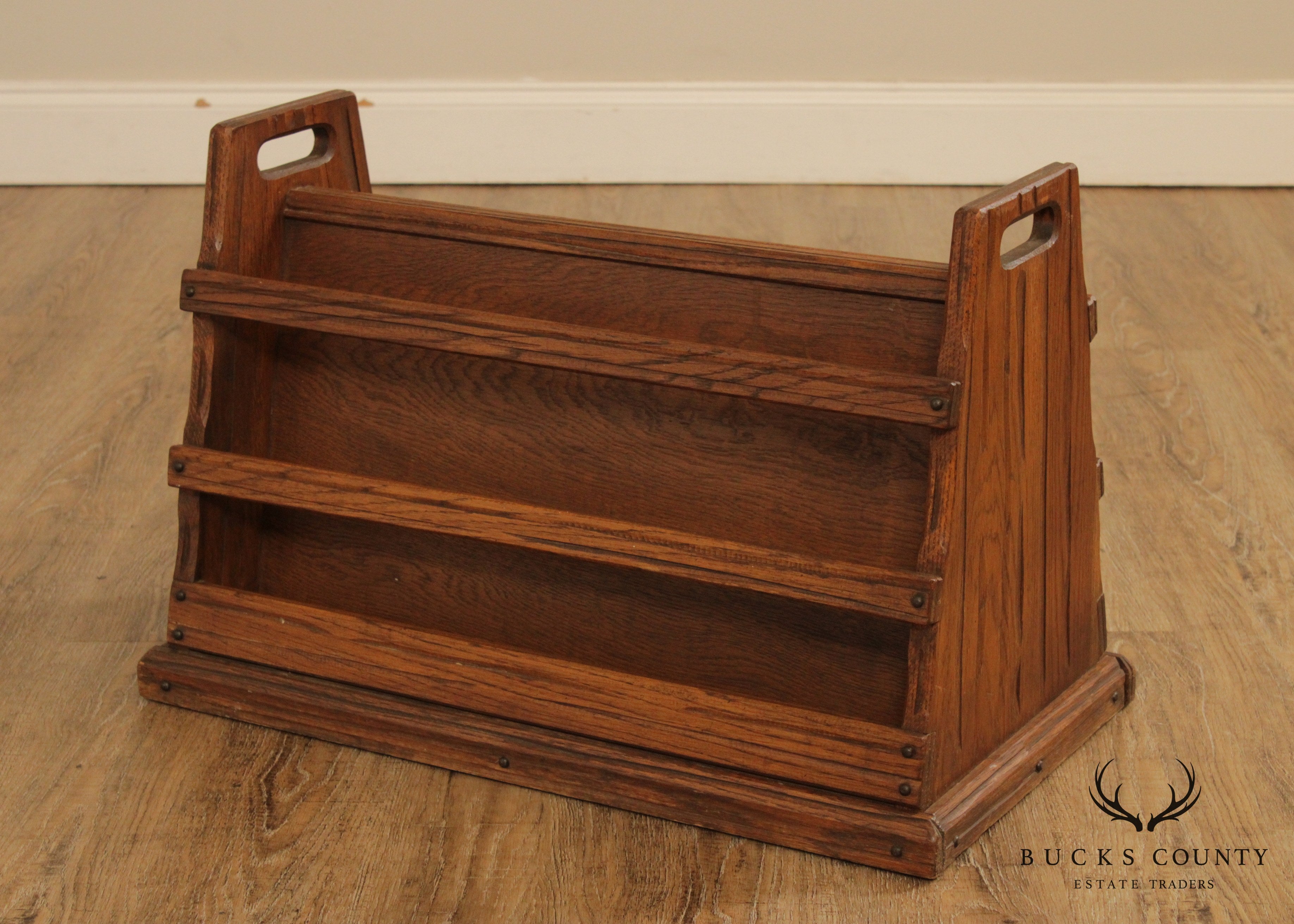 Brandt Ranch Oak Vintage Magazine Stand