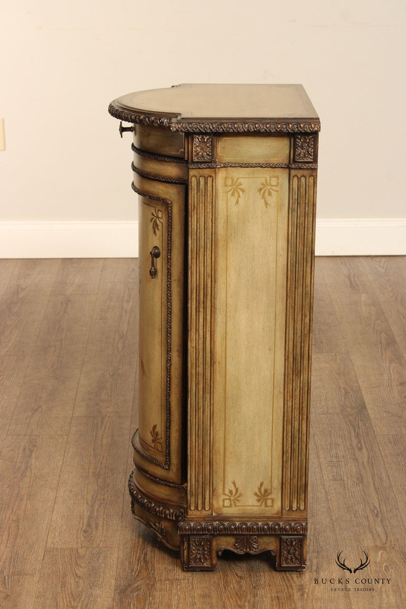 Pulaski French Style Paint Decorated Pedestal Chest