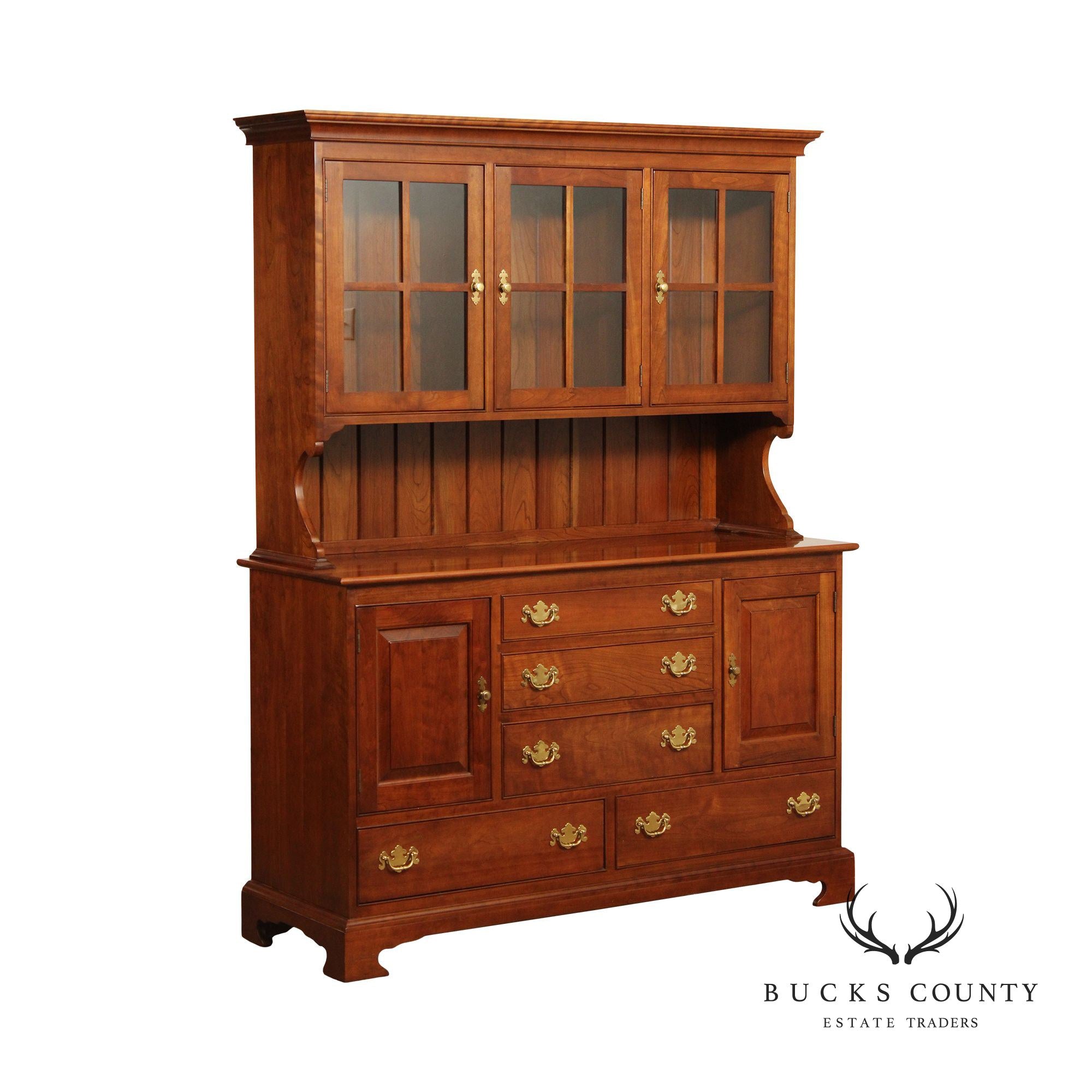 Stickley Chippendale Style Cherry China Cabinet