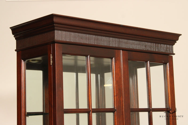 Stickley Traditional Mahogany Curio Display Cabinet