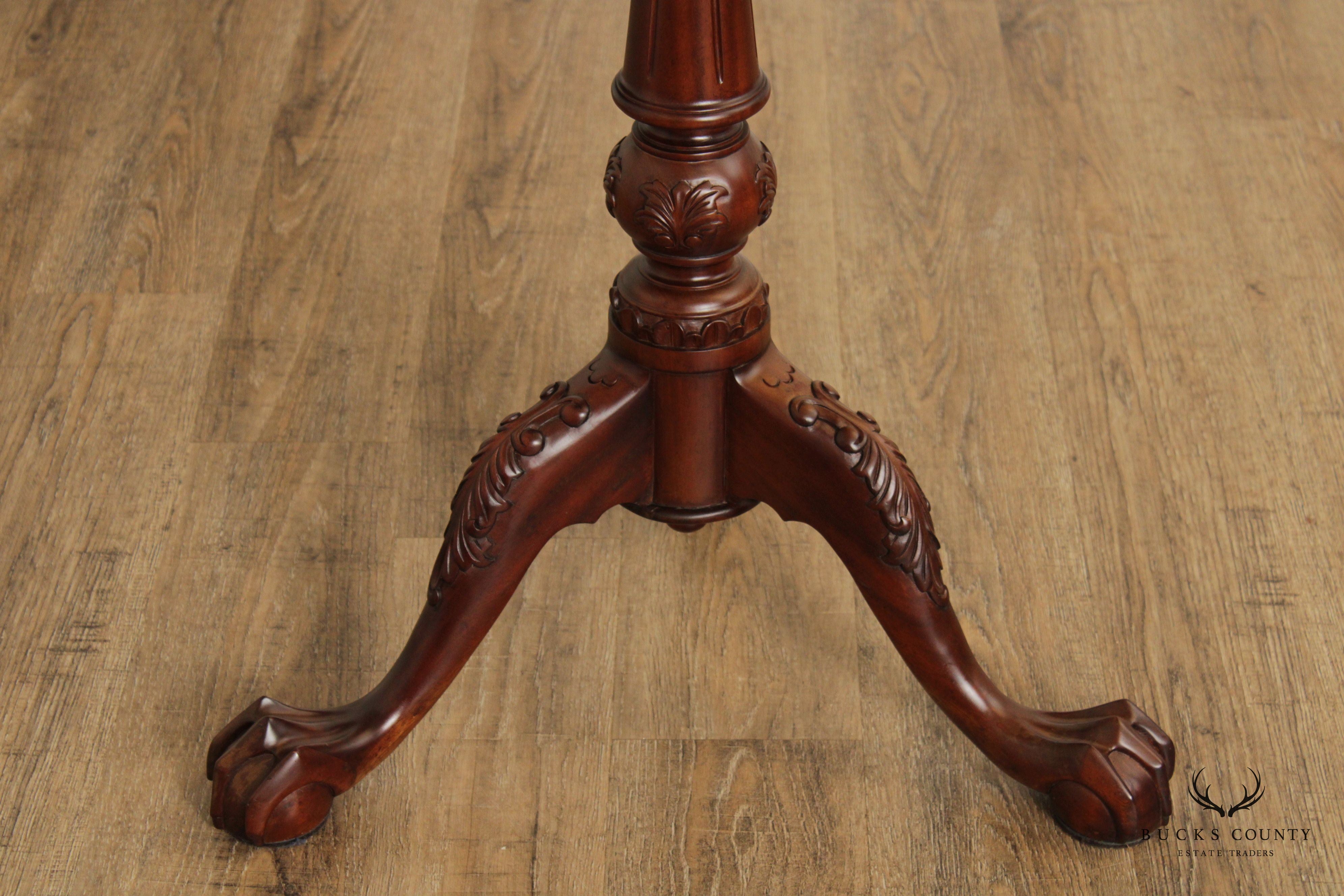 Chippendale Style Mahogany Tilt-Top Pie Crust Table