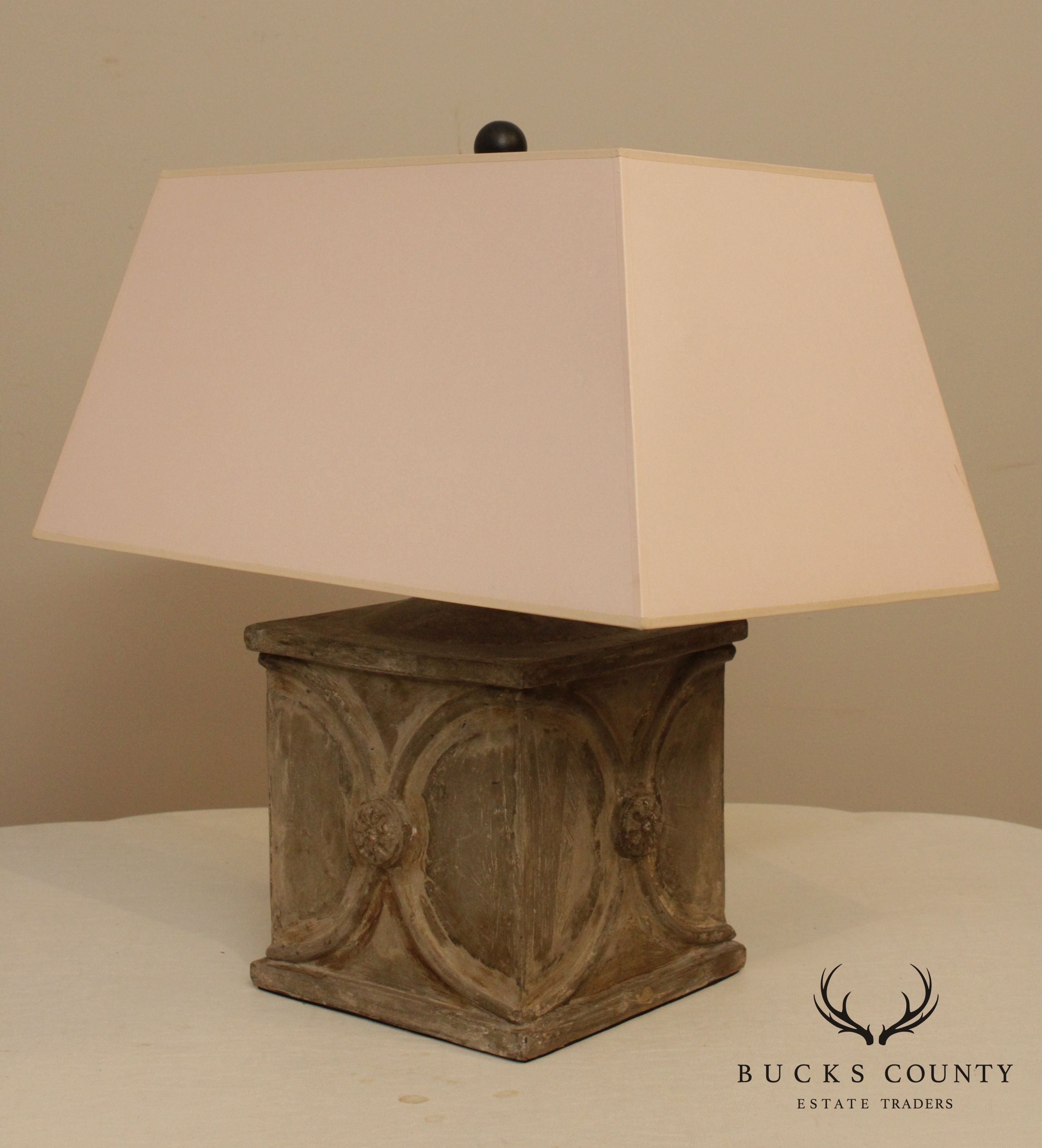 Waldenbury Collection Concrete Lamp by Currey & Company