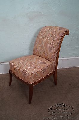 Quality Pair of Slipper Chairs w/ Ralph Lauren Upholstery