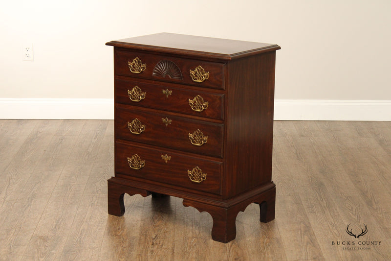 Harden Chippendale Style Pair of Cherry Chest Nightstands