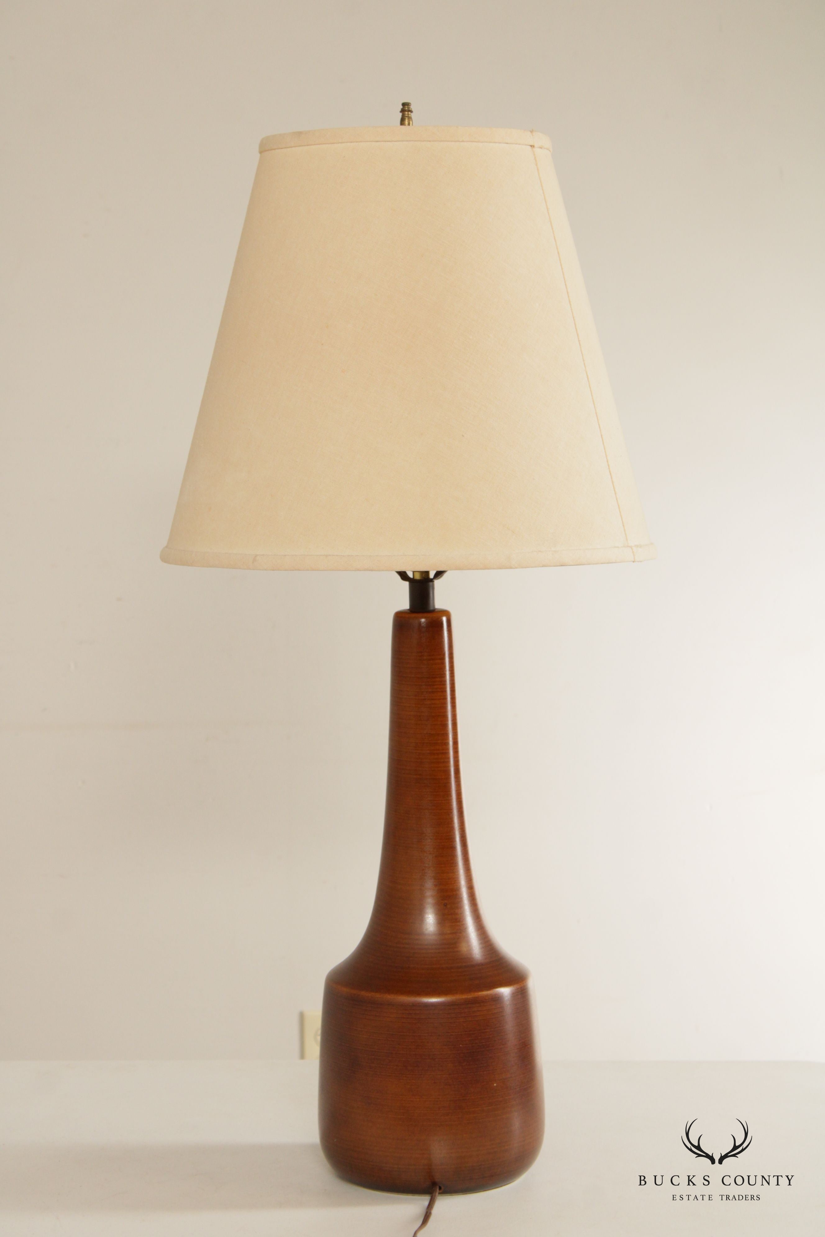 Mid Century Modern Ceramic Vasiform Table Lamp