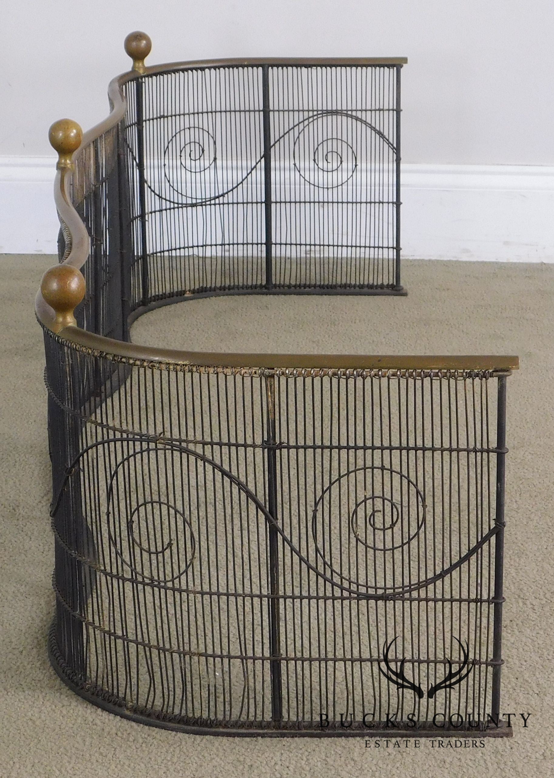 Antique 19th Century Regency Fireplace Fender