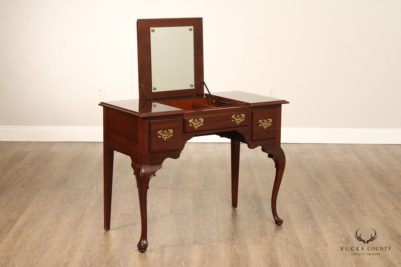 Ethan Allen Georgian Court Vanity Table and Flip Mirror