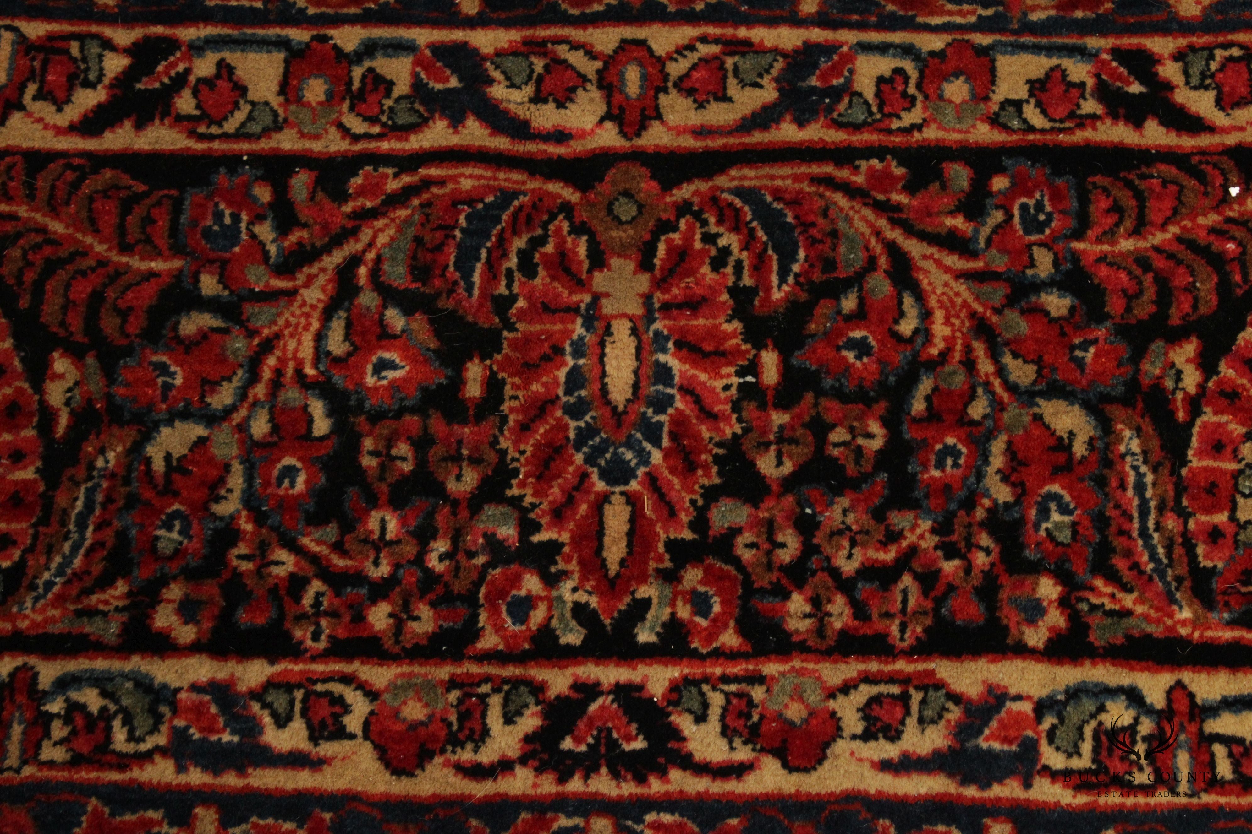 Quality Hand Tied Persian Sarouk Area Rug, 12' x 9'