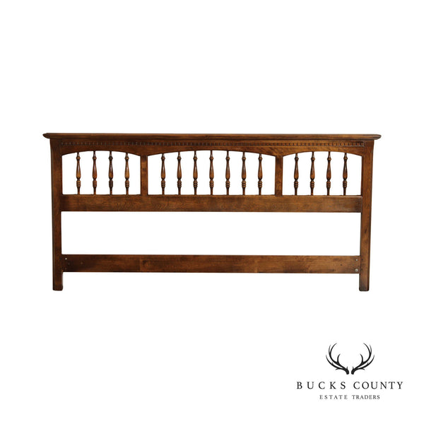 Ethan Allen 'Classic Manor' King Size Maple Spindle Headboard