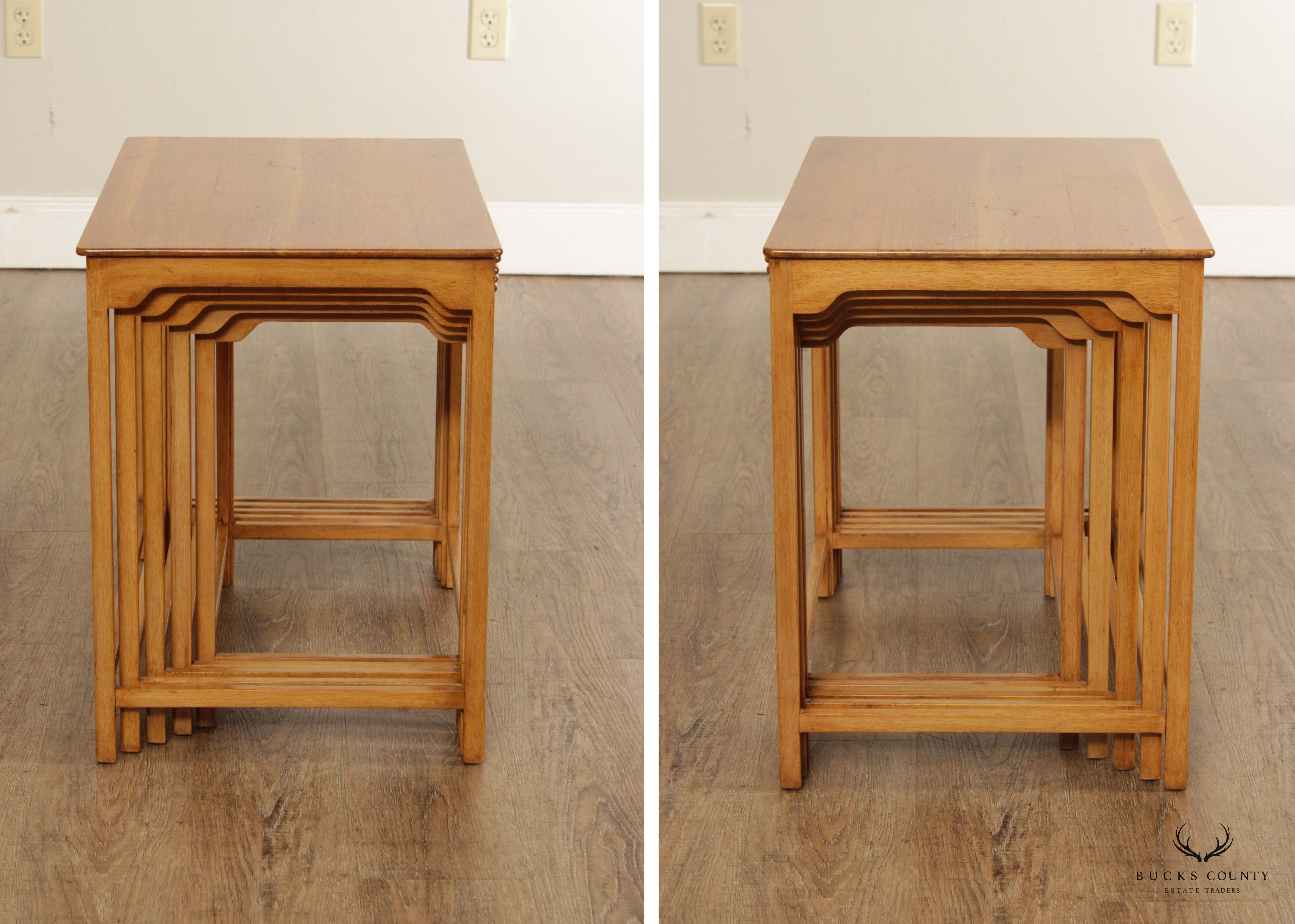 Dunbar Edward Wormley Mid Century Modern Walnut Nesting Tables