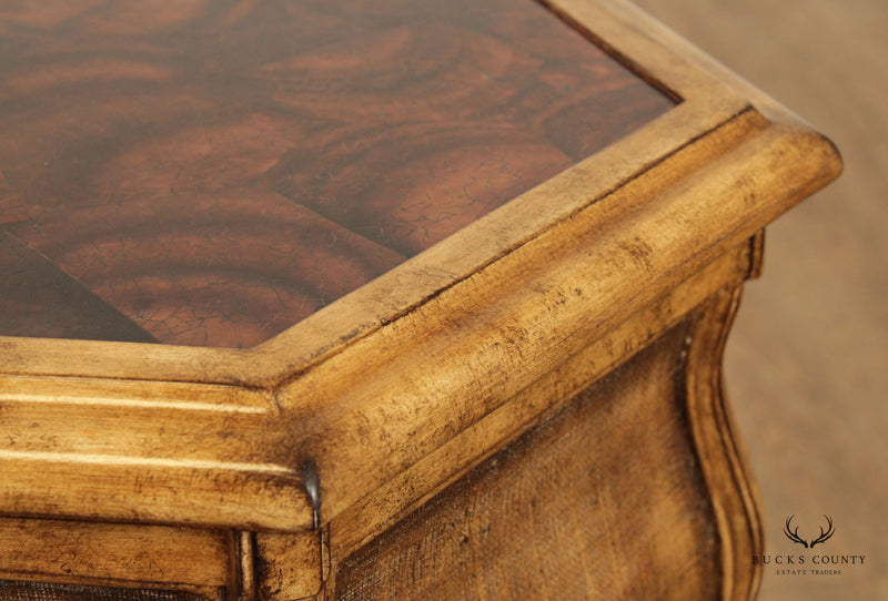 The Platt Collections Hexagonal Three Drawer Side Table