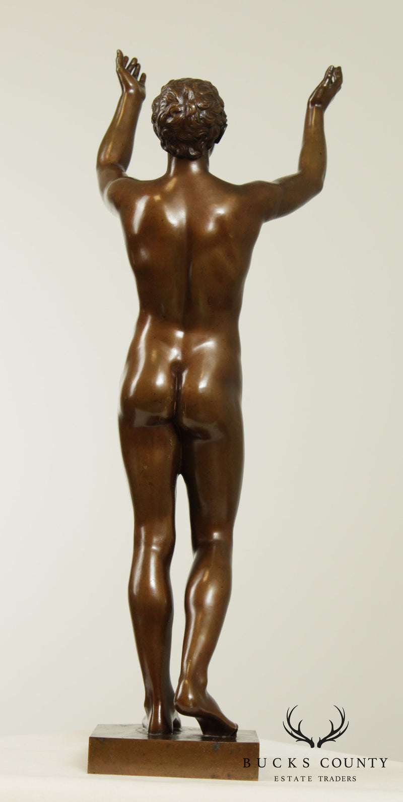 E. Barbedienne Bronze Figure of The Berlin Adorante