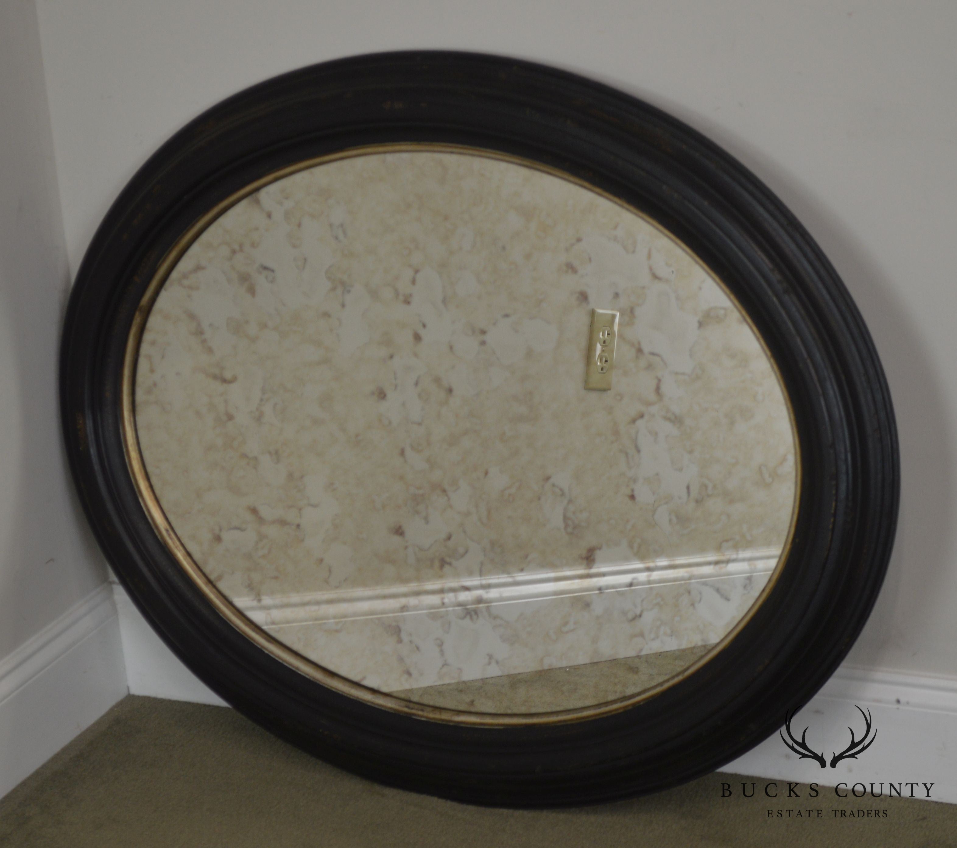 Roma Large Oval Frame Italian Wall Mirror