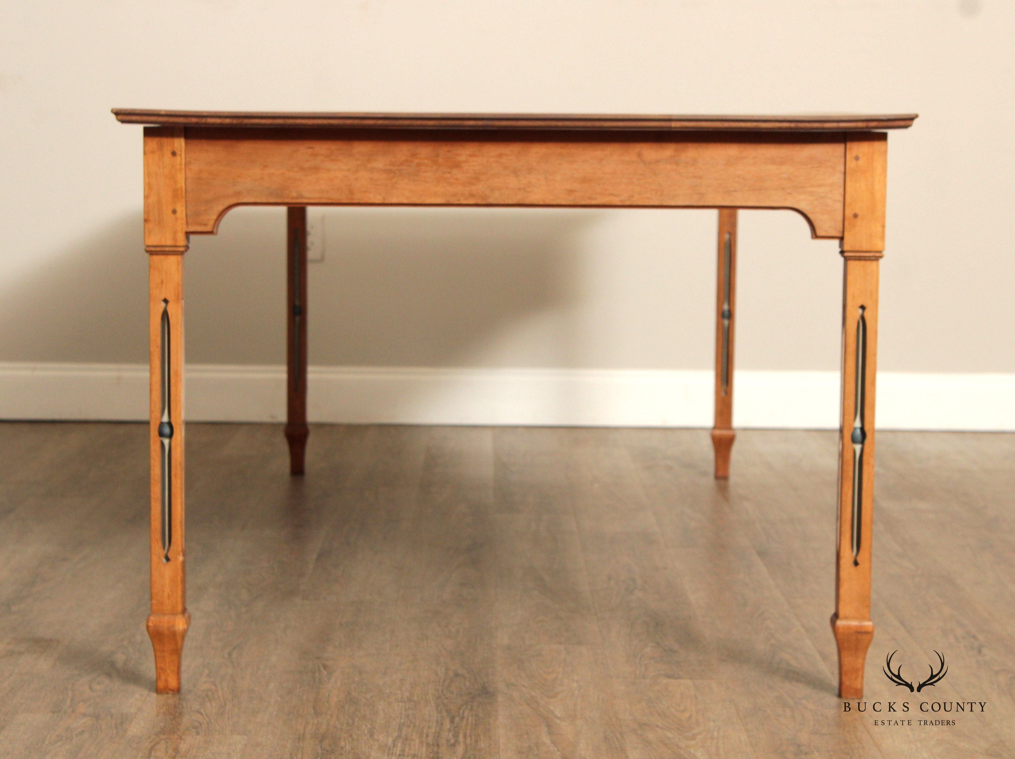 Peter Kramer Bench Made Cherry Dining Table