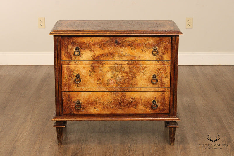 Peter Andrews Italian Neoclassical Style Distressed Finish Chest of Drawers