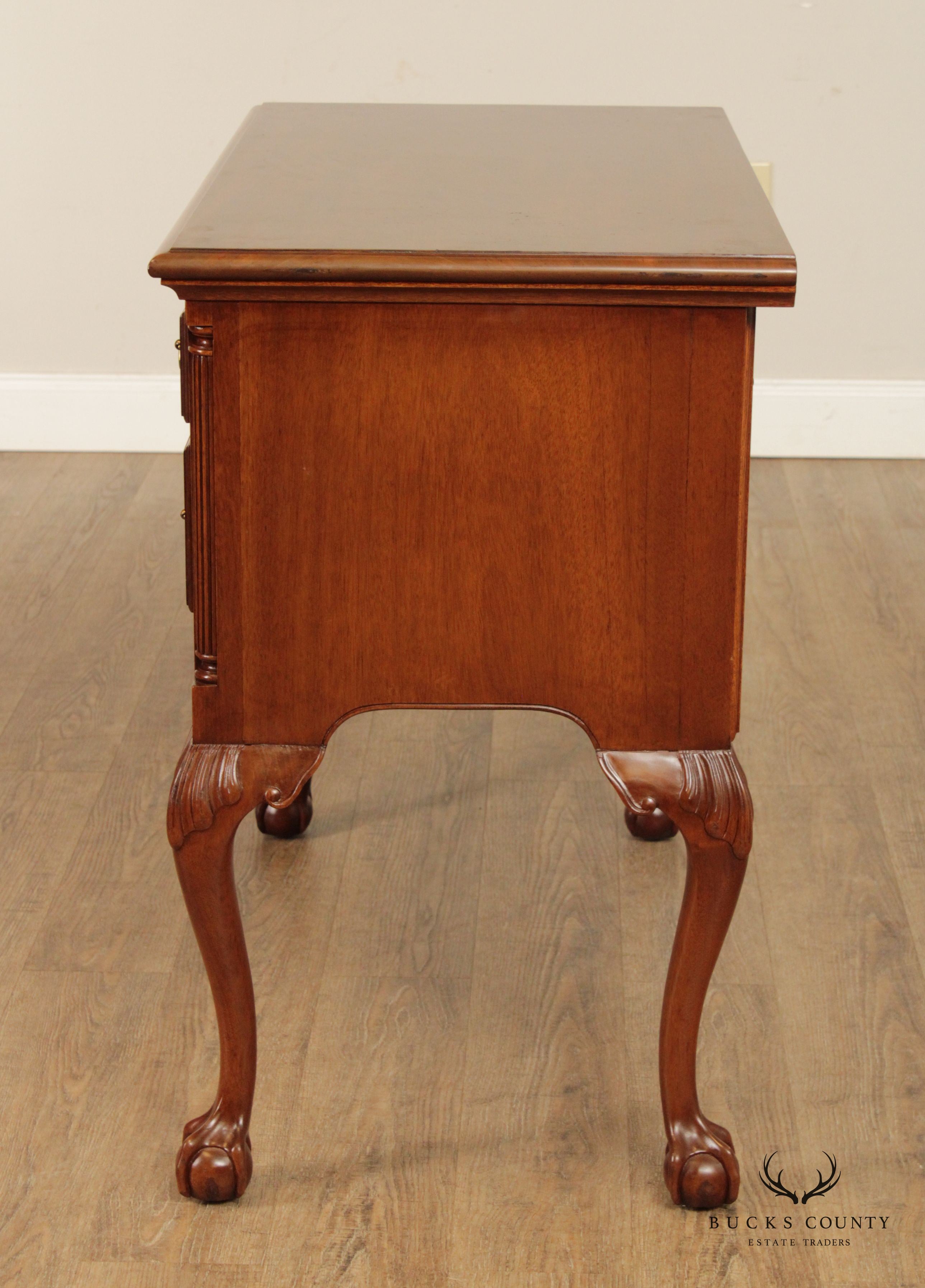 Biggs Kittinger Old Dominion Chippendale Style Carved Mahogany Lowboy