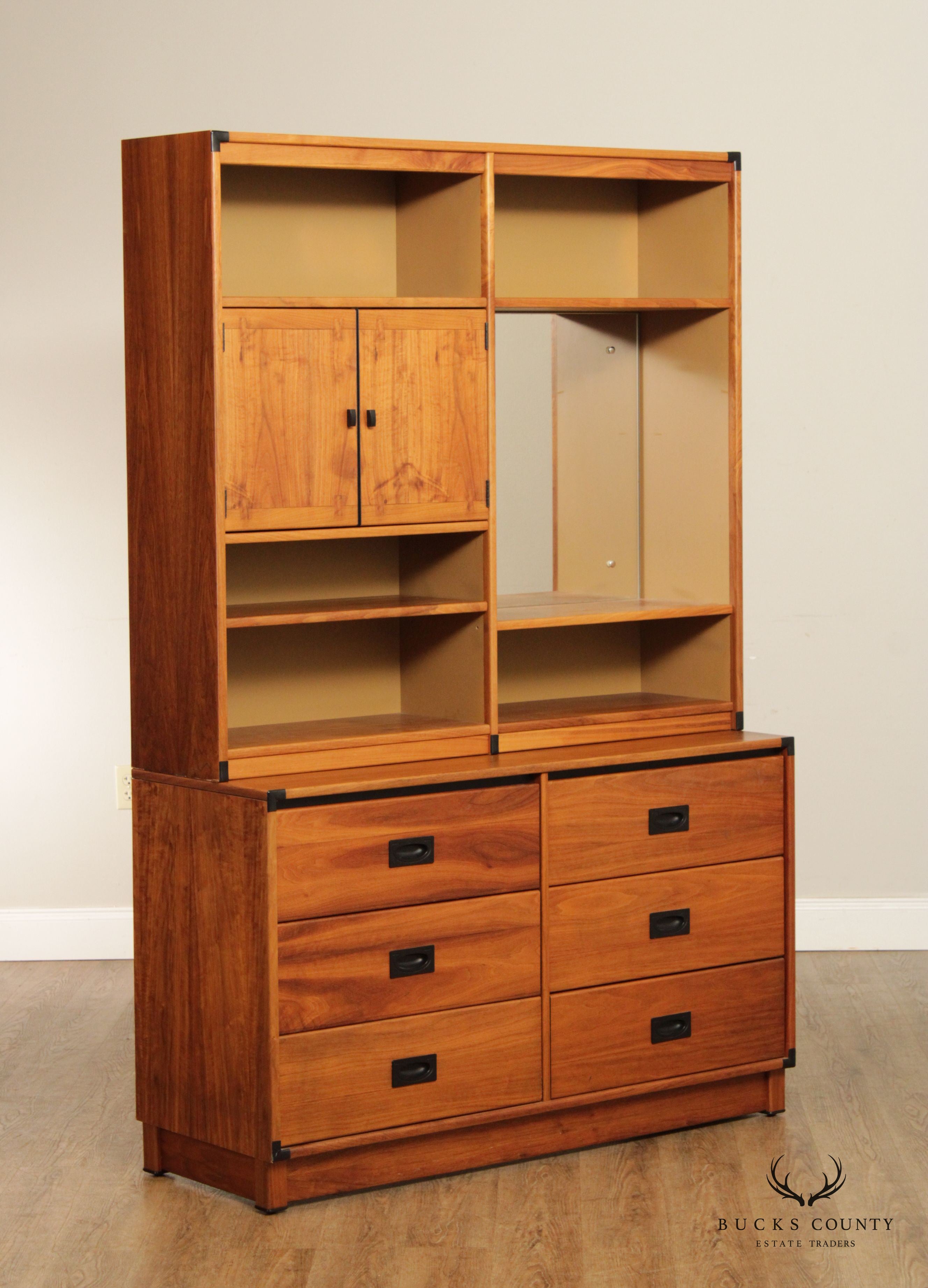 Drexel Mid Century Modern 'Modulus' Chest of Drawers With Bookcase