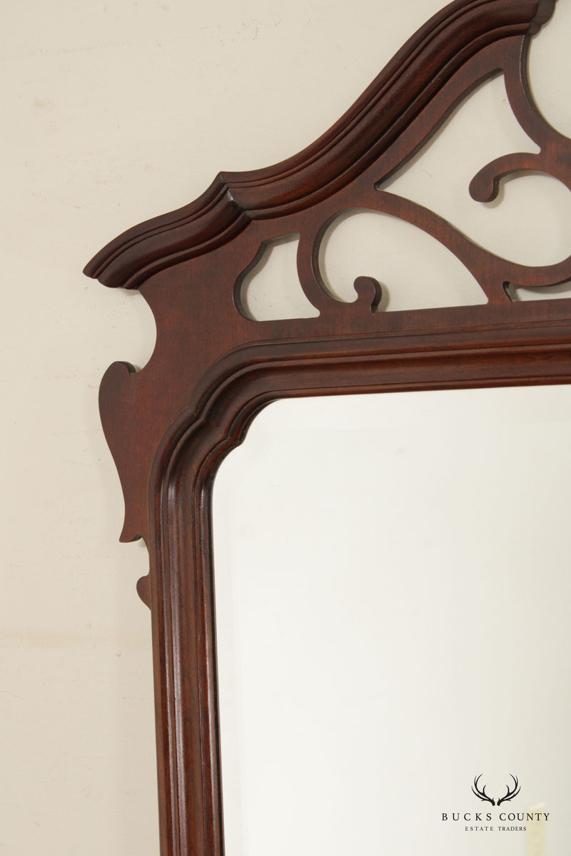 Knob Creek Chippendale Style Cherry Wall Mirror