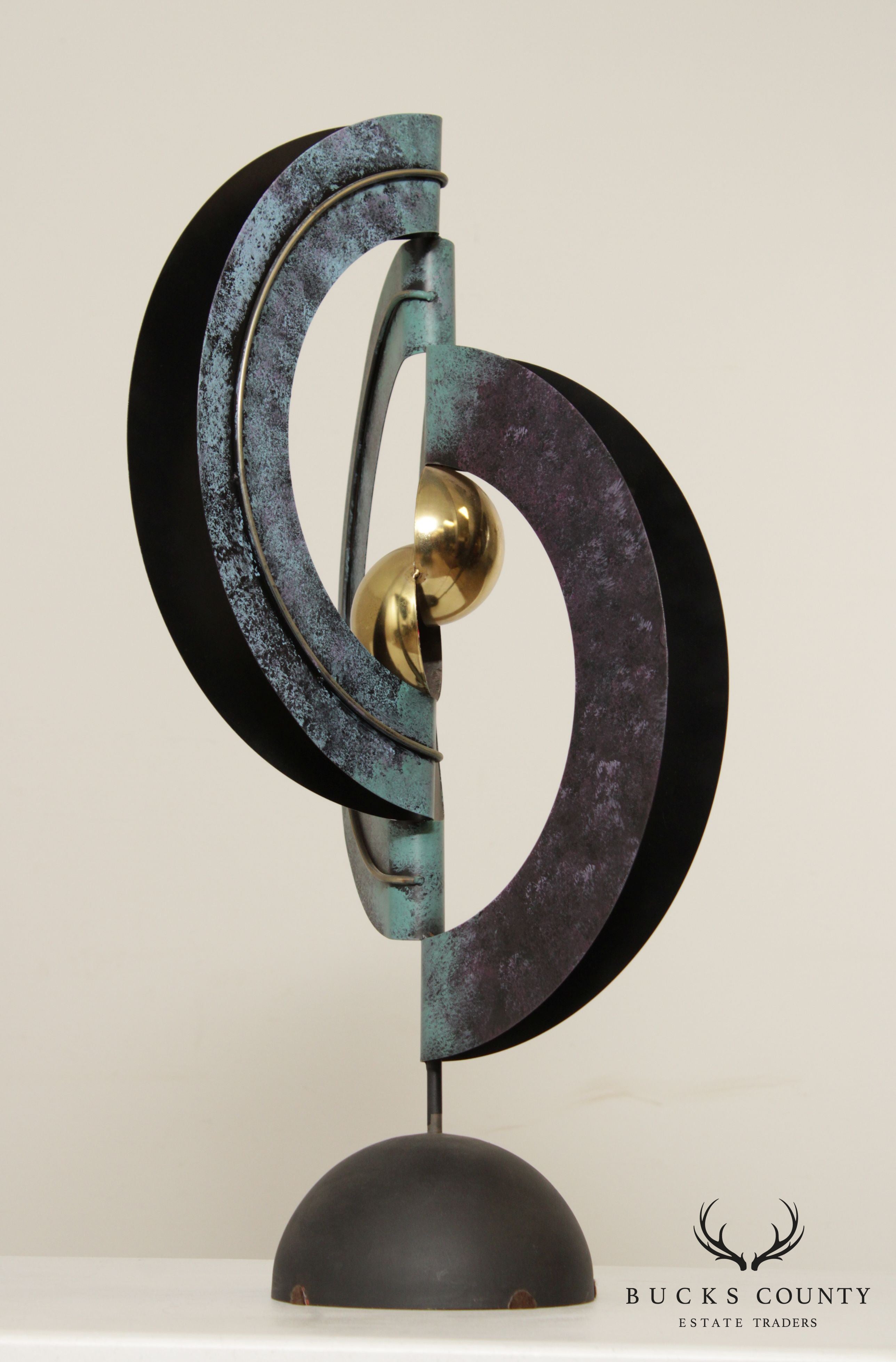 Curtis Jere Postmodern Circular Geometric Sculpture