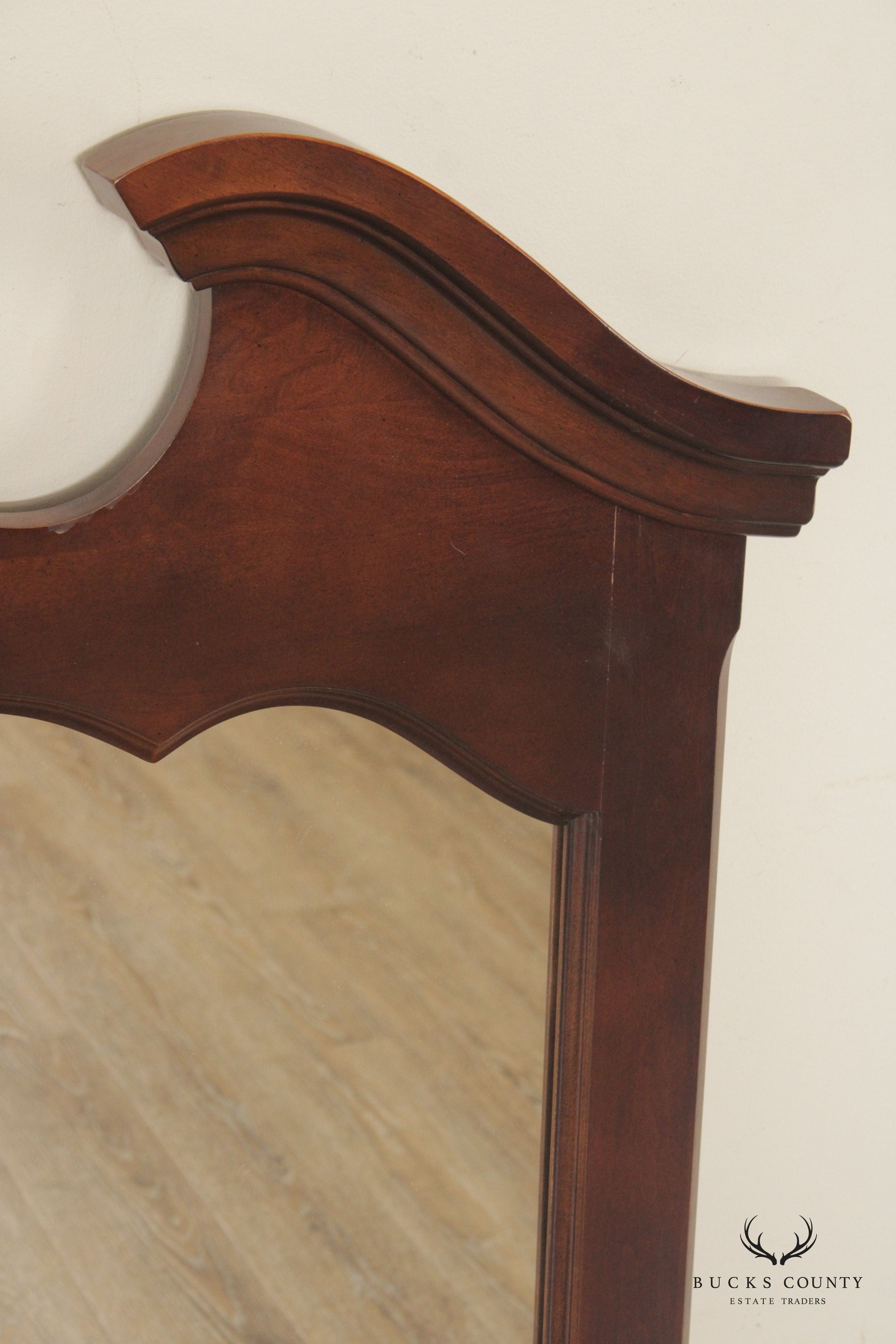 Kincaid Furniture Chippendale Style Pediment Wall Mirror