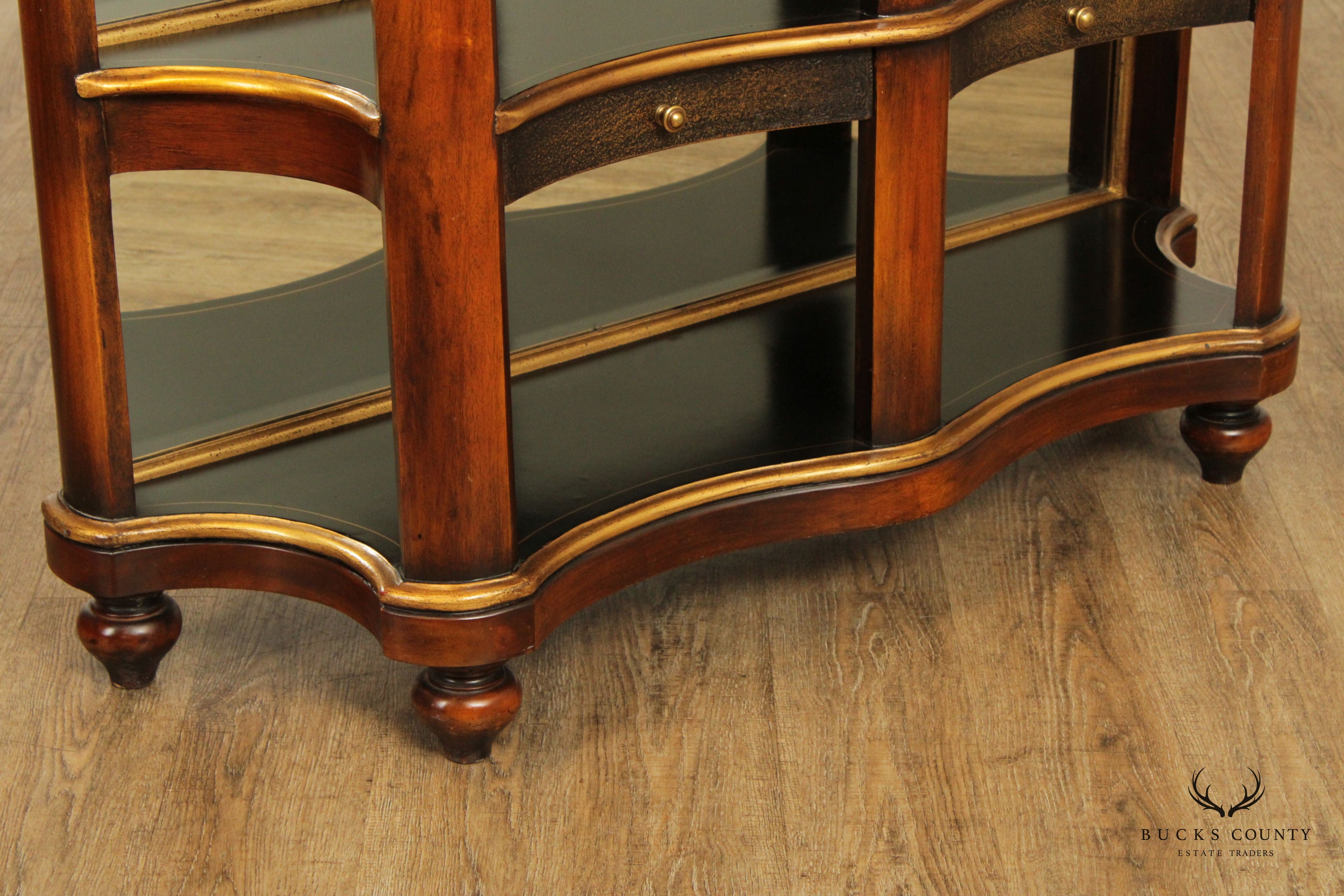 Regency Style Three-Tier Mahogany Console