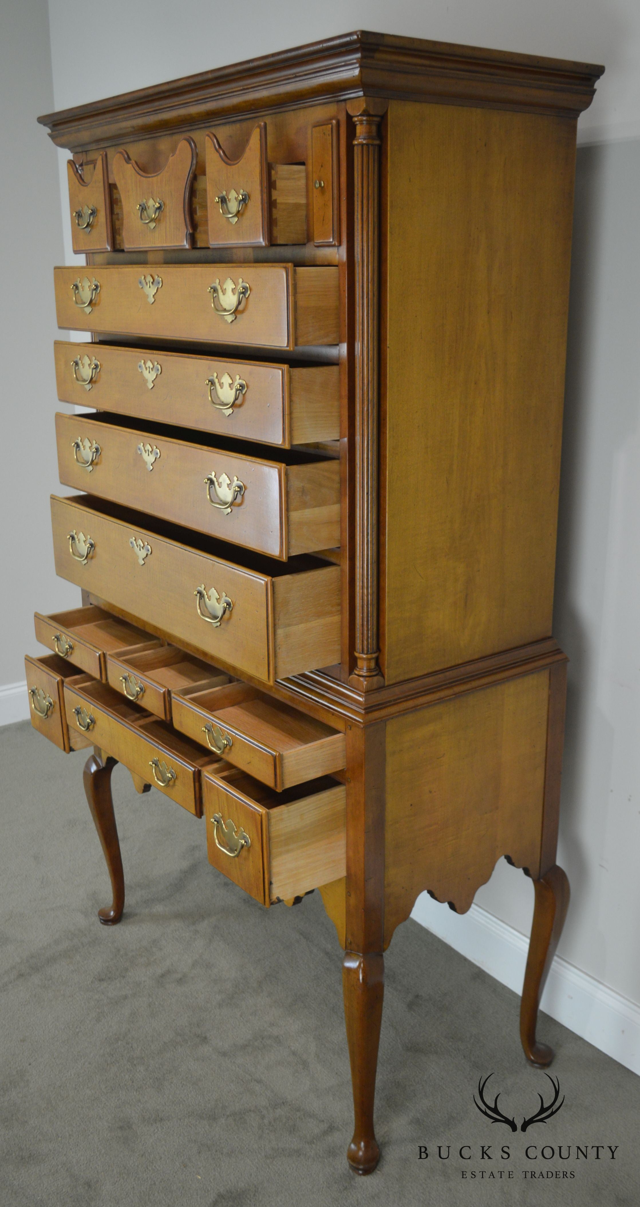 Hickory Chair New England Style Maple Highboy