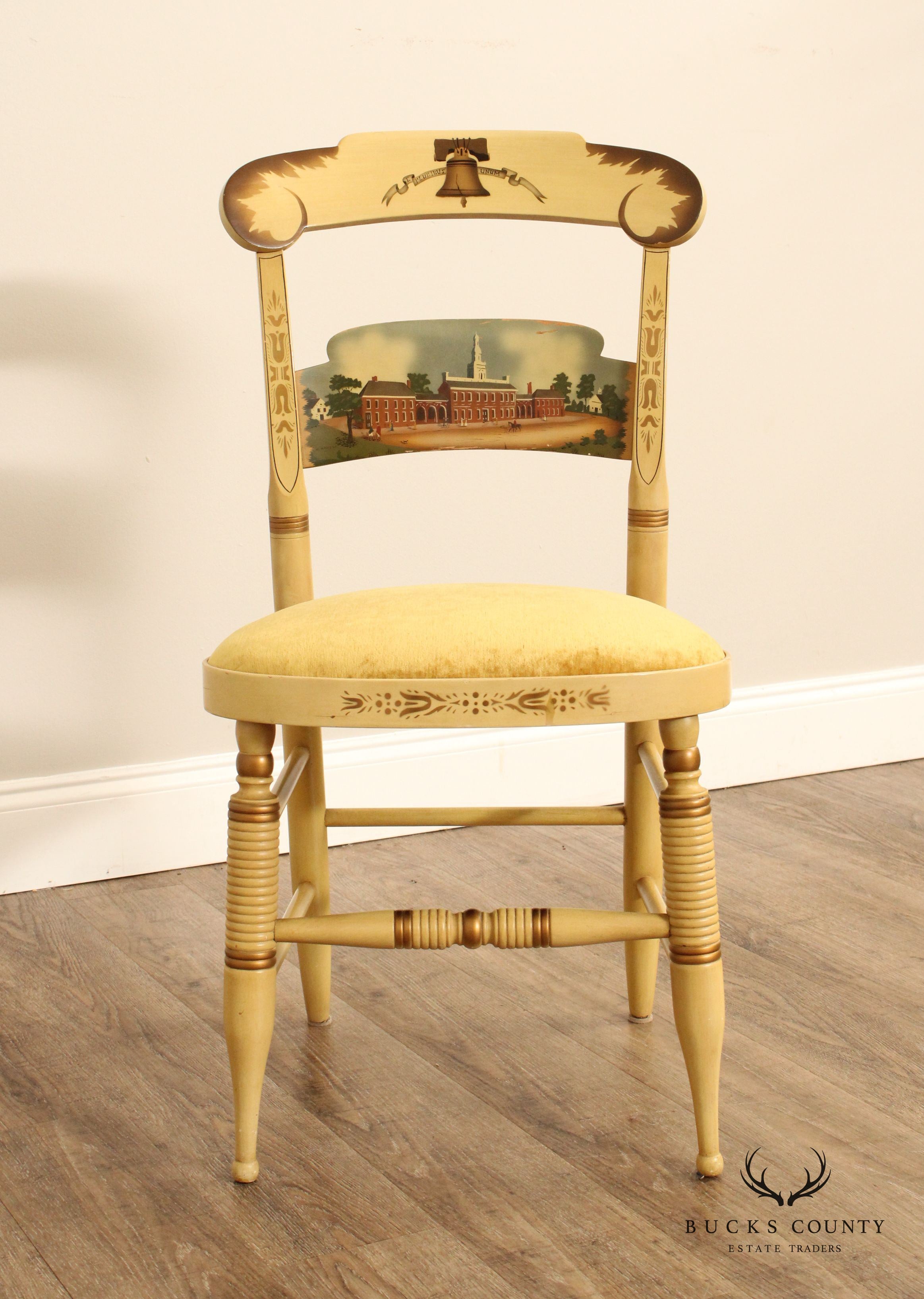 L. Hitchcock Paint Decorated 'Independence Chair'