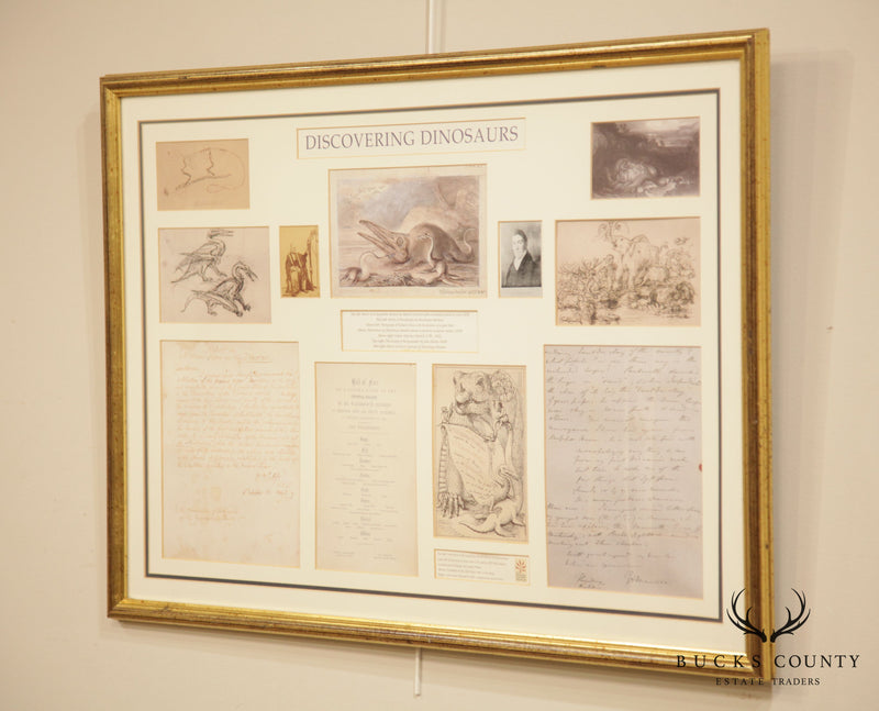 "Discovering Dinosaurs" Framed Replicas of Materials From the Archives of The Natural History Museum London
