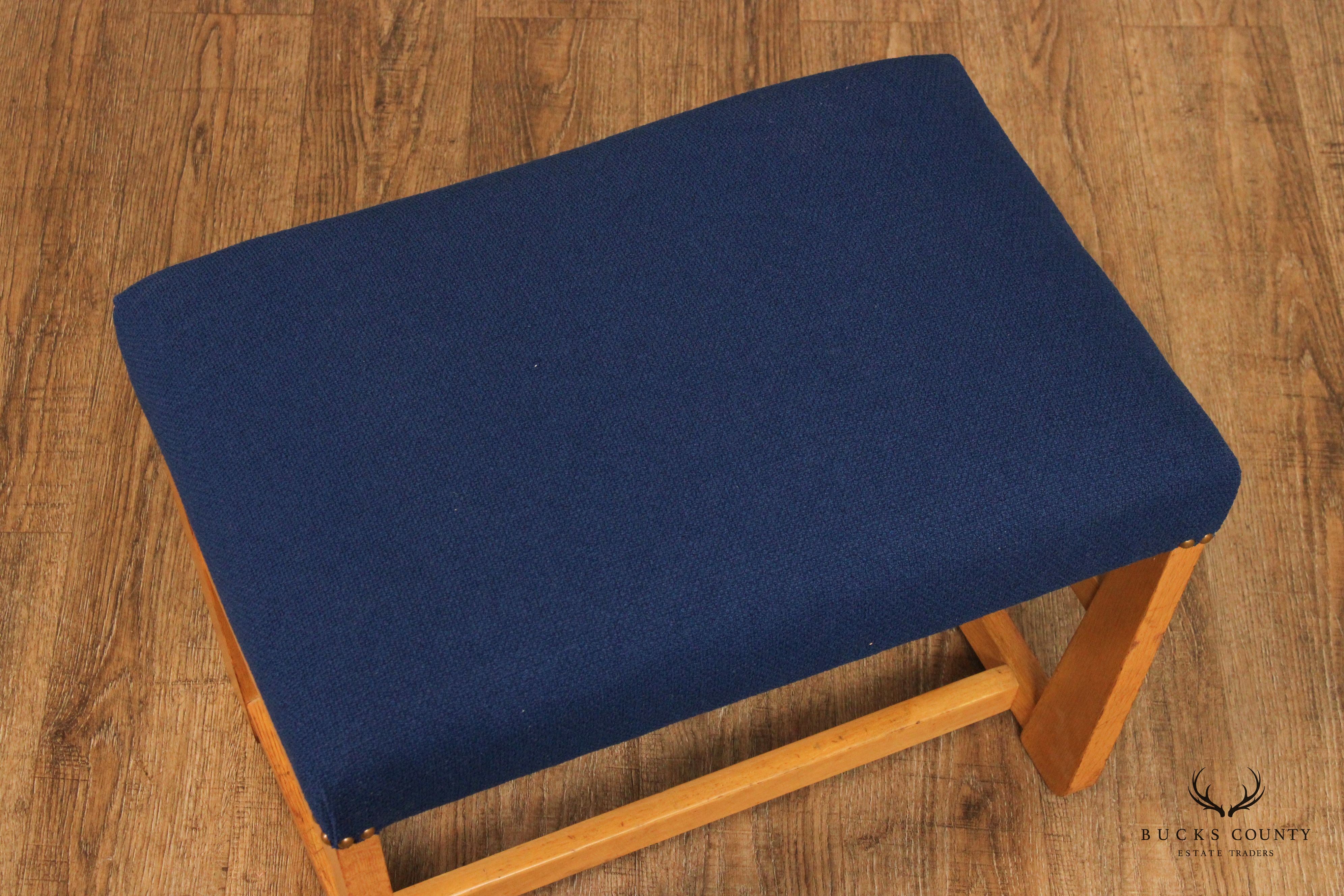 Lexington Mid Century Modern Custom Upholstered Ottoman