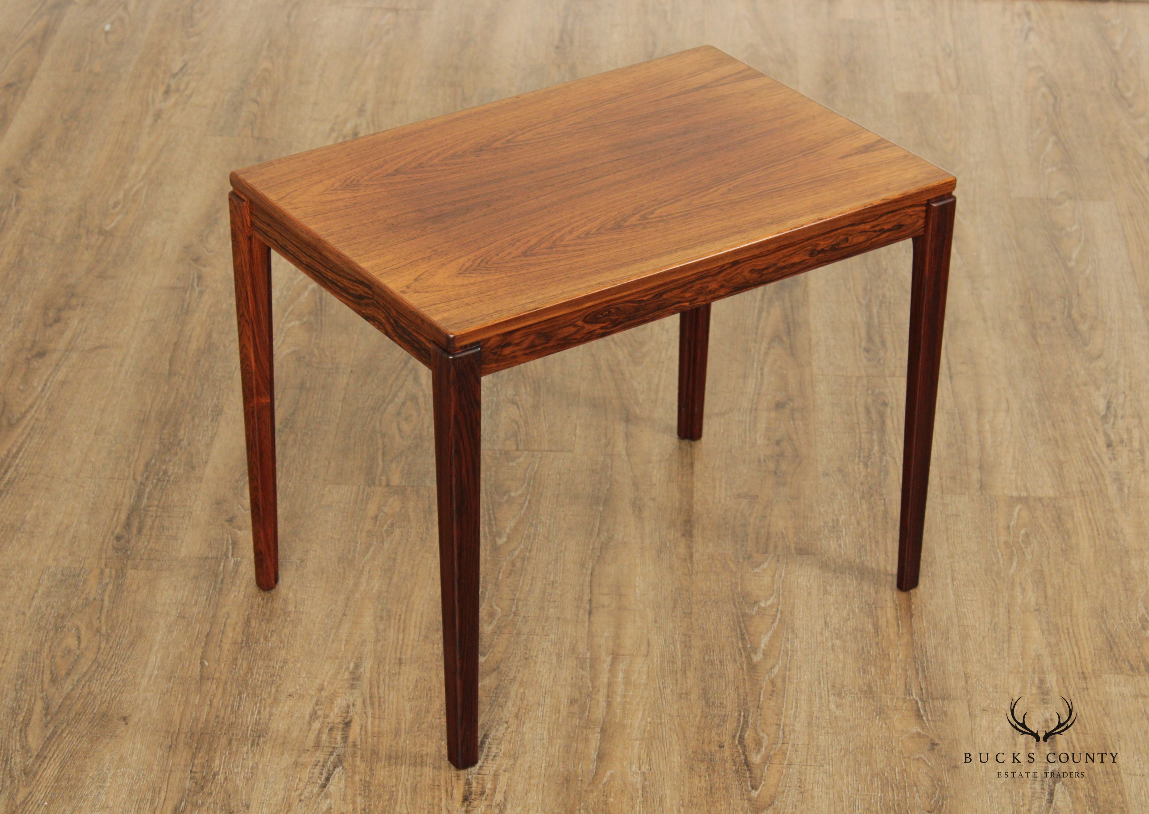 Ulferts Møbler Mid Century Modern Swedish Rosewood Accent Table