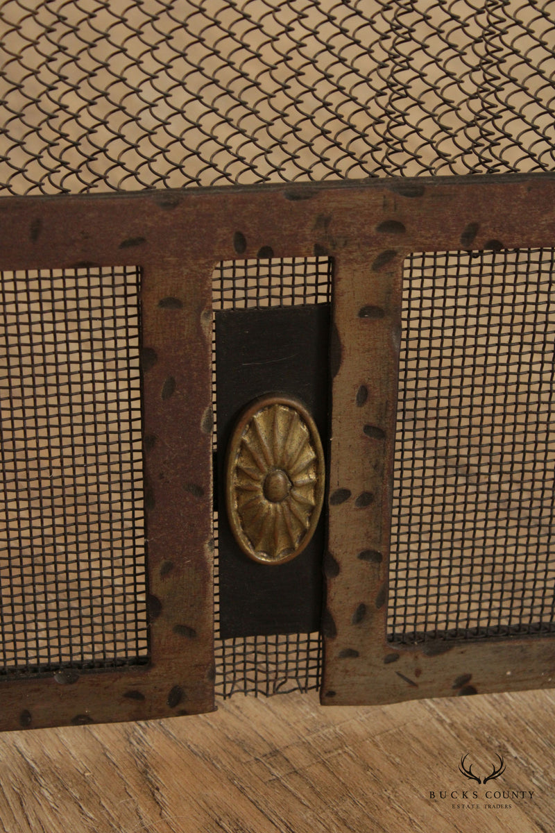 Federal Style Steel Fireplace Screen