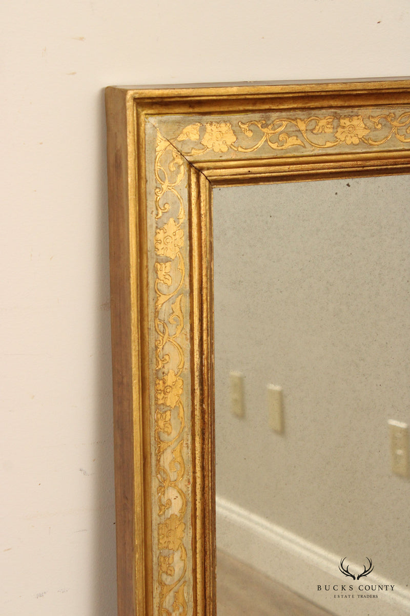 Antique Italian Pair Gilt Wood Wall Mirrors