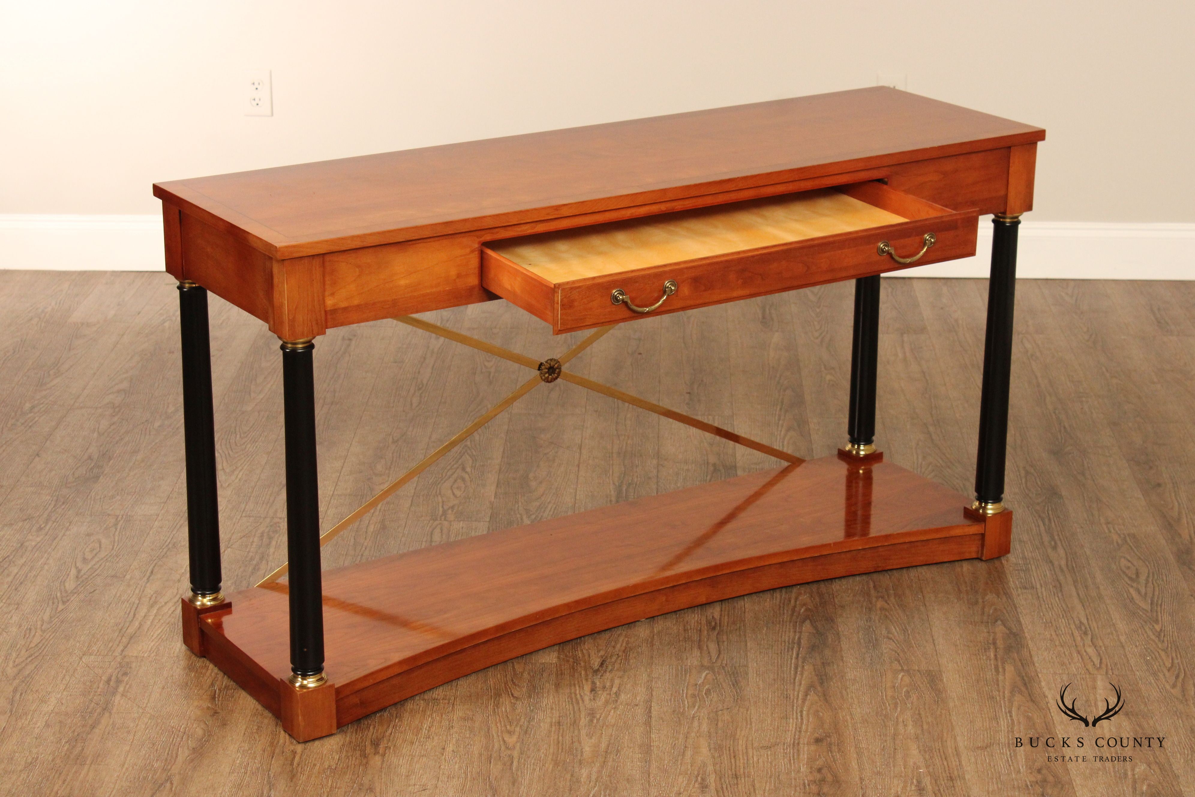 Ethan Allen 'Medallion' Cherry One-Drawer Console Table