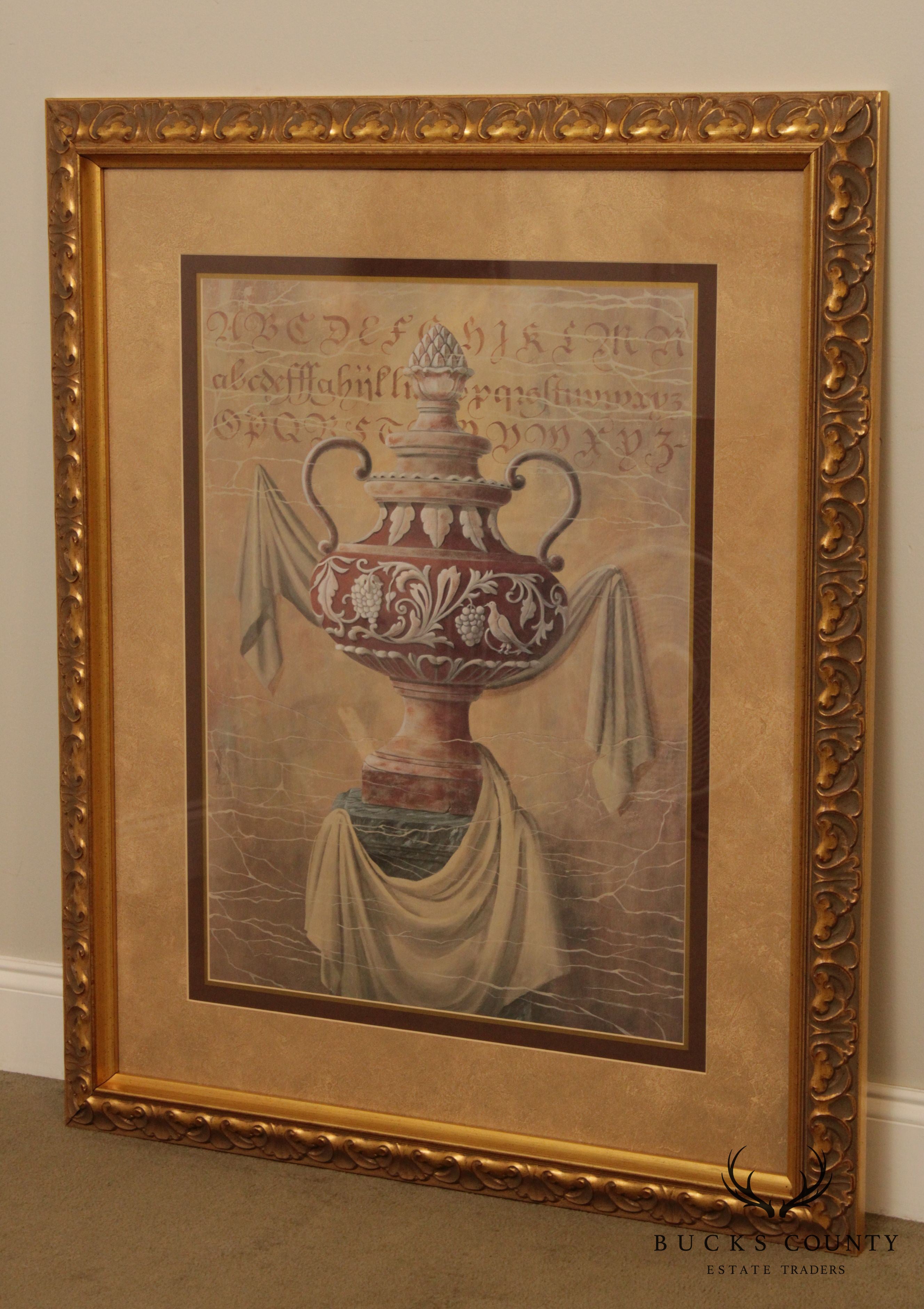 Gloria Eriksen Custom Framed Fine Art Print of Ancient Urn (A)